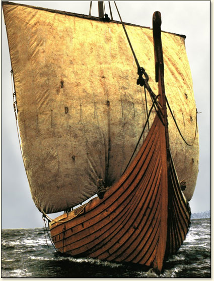 Replica of Viking ship